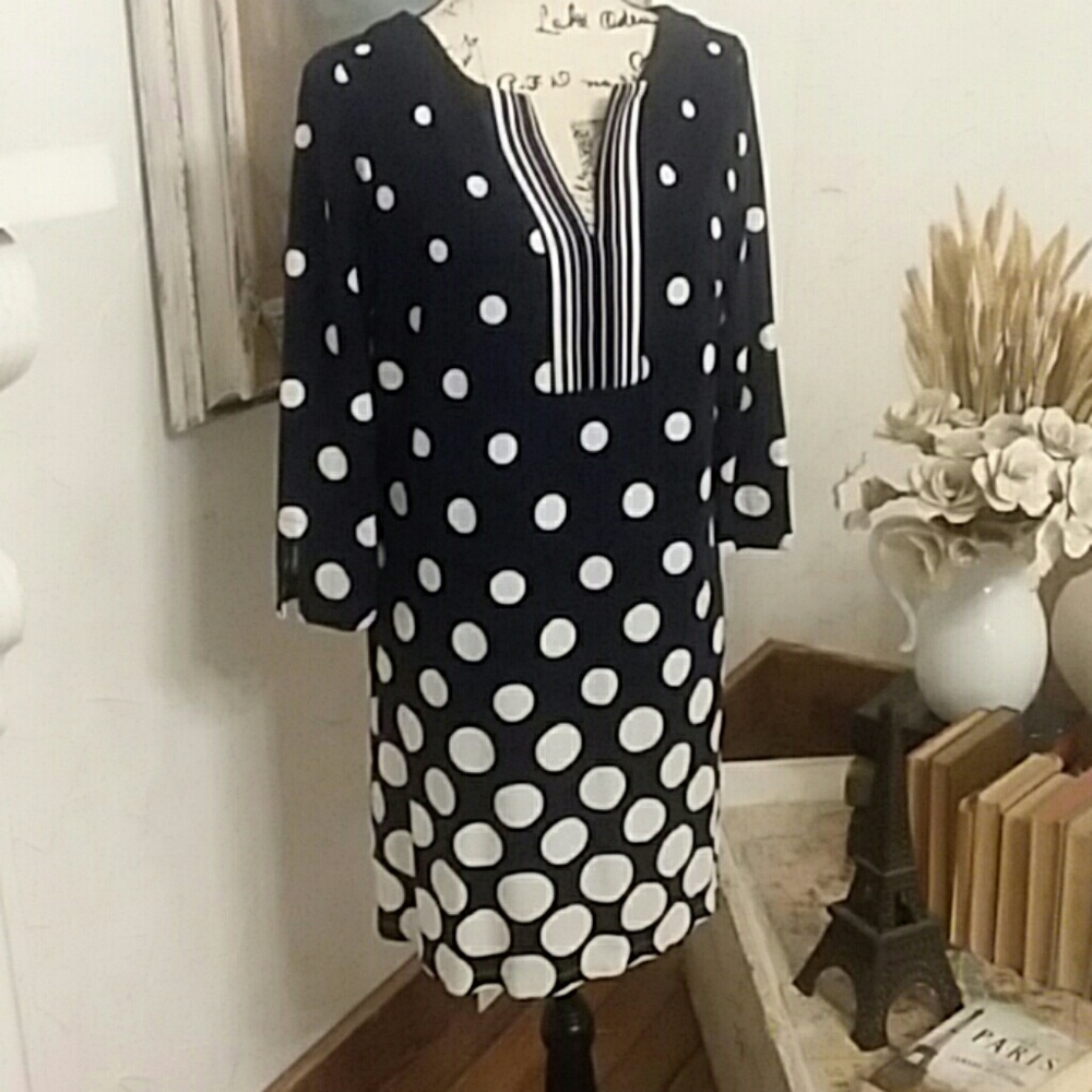 Crown and Ivy Cute Cotton Casual Dress, Size M